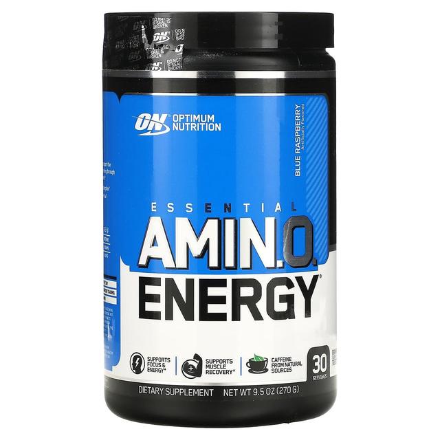 Optimum Nutrition, ESSENTIAL AMIN.O. ENERGY, Framboesa Azul, 9,5 oz (270 g) on Productcaster.