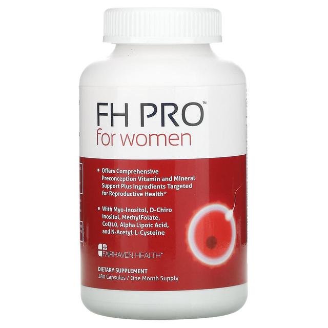 Fairhaven Health, FH Pro for Women, Clinical-Grade Fertility Supplement, 180 Capsules on Productcaster.