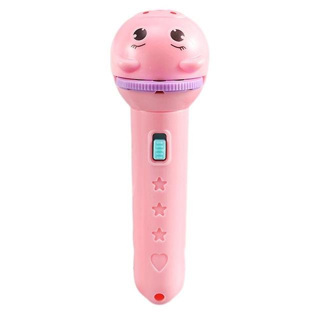 Children's Projection Flashlight Glowing Projection Light Toy Early Educational Projector Toys Pink Pig 24 Pattern on Productcaster.