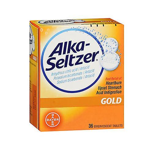 Alka-Seltzer Comprimés Effervescents Or, 36 Tabs (Paquet de 2) on Productcaster.