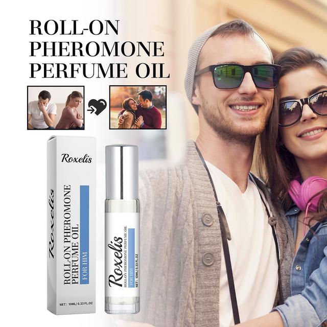 HOH Pheromone Perfume Oil For Him, 10ml Roll-On Pheromone Perfume Oil For Men, Valentine's Day Pheromone Cologne, Male Perfume 1pcs on Productcaster.