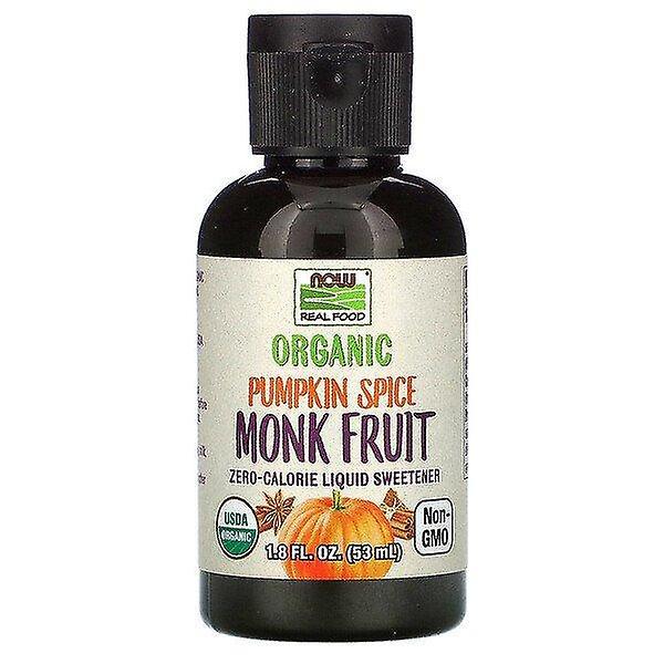 Now Foods, Real Food, Organic Monk Fruit, Zero-Calorie Liquid Sweetener, Pumpkin Spice, 1.8 fl oz (5 on Productcaster.