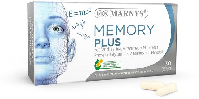 Marny's Marnys Memory Plus 30 vegetarian capsules on Productcaster.