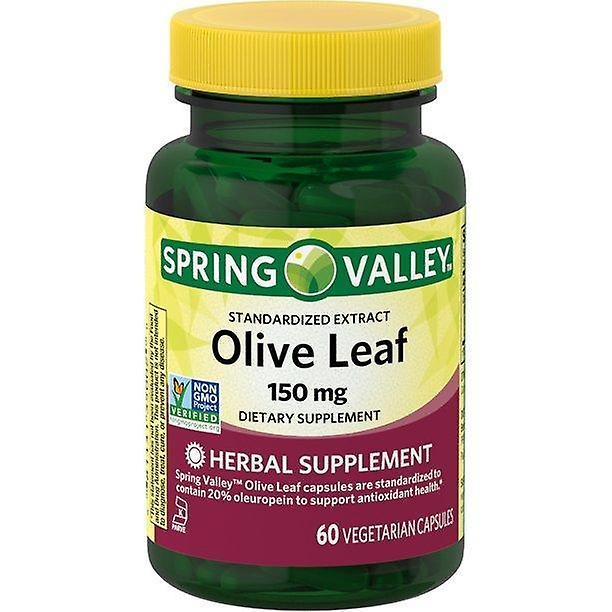 Spring Valley standardisierter Olivenblattextrakt, vegetarische Kapseln, 150 mg, 60 Stück on Productcaster.