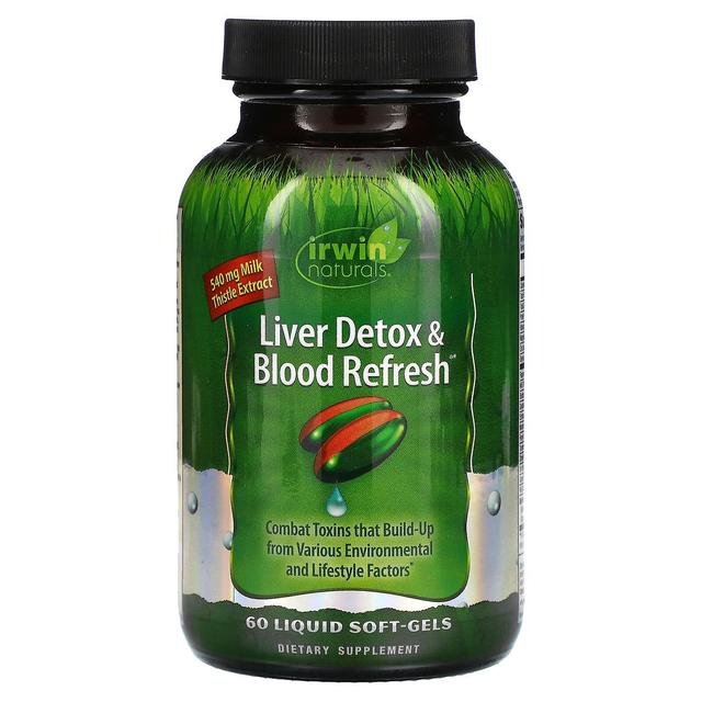 Irwin Naturals, Liver Detox & Blood Refresh, 60 Liquid Soft-Gels on Productcaster.