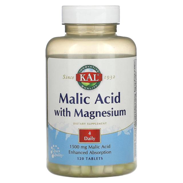 KAL, Malic Acid with Magnesium, 120 Tablets on Productcaster.