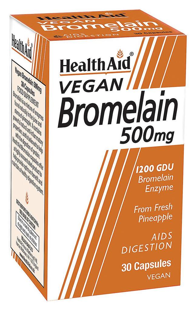 Health Aid Hälsohjälp vegan bromelain 500mg 30's on Productcaster.