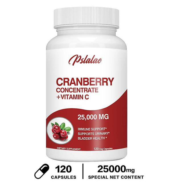 Visgaler Organic Cranberry Extract (25,000 Mg) With Vitamin C And Vitamin E For Prostate Support And Urination 120 Capsules on Productcaster.