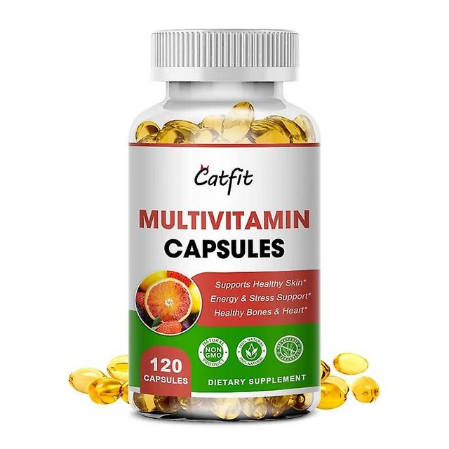 Multivitamin kapslar, Vitamin Va Vb6 B12 Vc Ve Anti Håravfall Hudvård, Stressavlastning Huamade Huamade 120pcs on Productcaster.