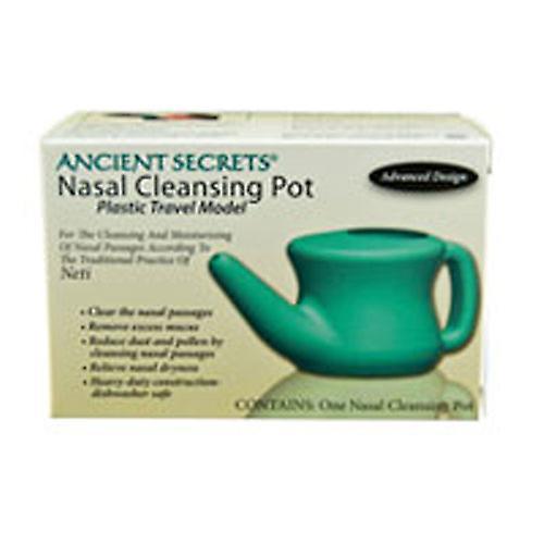 Ancient Secrets Nasal Cleansing Plastic Travel Pot, 1 Count (Pack of 6) on Productcaster.