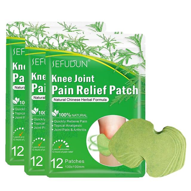 12/24/36pcs Knee Joint Pain Plaster Chinese Wormwood Extract Sticker For Ache Arthritis Rheumatoid Relief Patch on Productcaster.