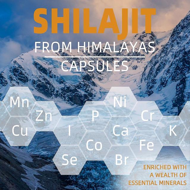 Cápsulas Shilajit Shilalayan puras - suplemento de alta potência com minerais de traço & ácido fúlvico para suporte imunológico 1 Garrafa - 60pcs on Productcaster.