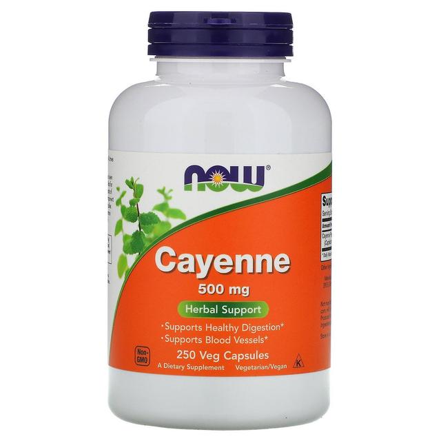 Now Foods, Cayenne, 500 mg, 250 Veg Kapseln on Productcaster.