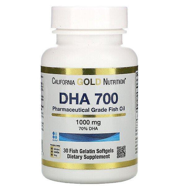 California Gold Nutrition, DHA 700 Fish Oil, Pharmaceutical Grade, 1,000 mg, 30 Fish Gelatin Softgel on Productcaster.