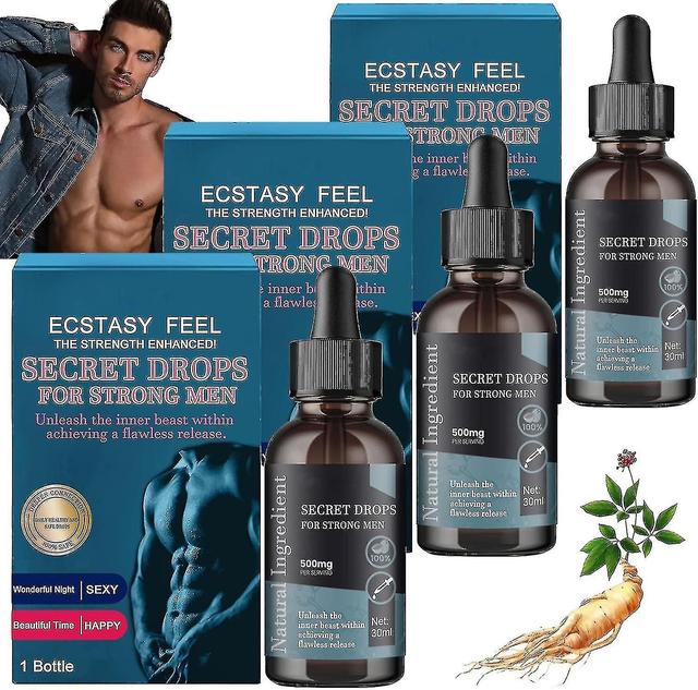 3pcs Secret Drops für starke Männer, Secret Happy Drops, Verbesserung der Empfindlichkeit & Genuss Neu on Productcaster.