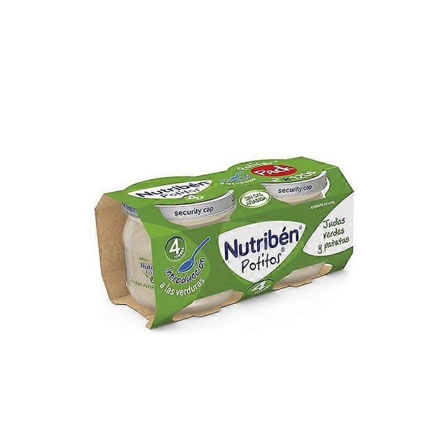 Nutriben Introducing nutribén potito introducción bipack - green beans with potatoes 2x 120g: a tasty start for your little one on Productcaster.