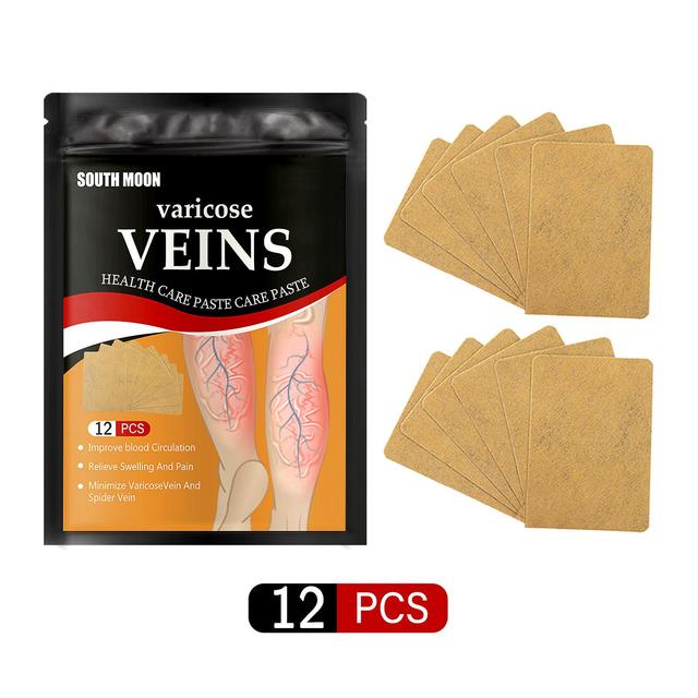 Flye Varicose Vein Patch Varicose Vein Patch Spider Vein Legs Spider Vein Edema Neuralgia Leg Pain Vasculitis Promotes Smooth Blood Circulation Black on Productcaster.