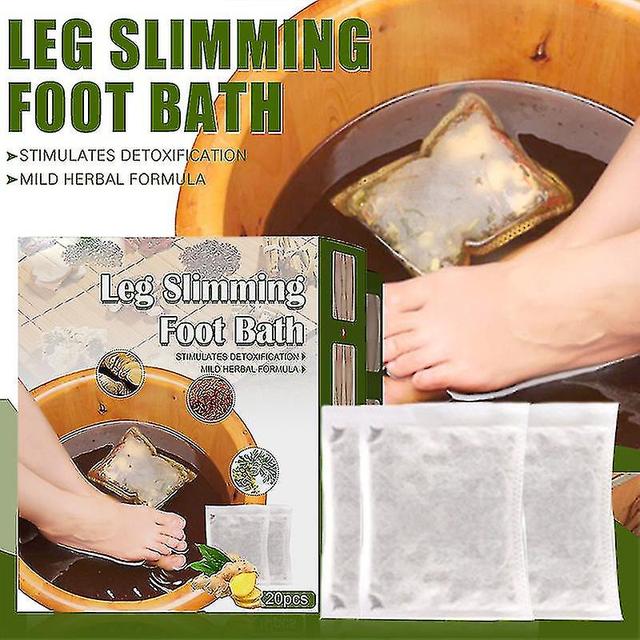 Leg Slimming Foot Bath Bag Ginger Lymphatic Detox Foot Soak Bag Dispelling Cold Dampness Foot Care 20pcs on Productcaster.