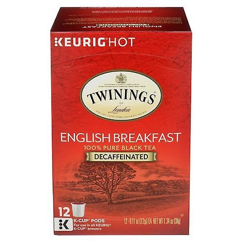 Twinings Tea English Breakfast Decaf Tea Keurig K-Cups, 12 Count (Case of 6) (Pack of 1) on Productcaster.