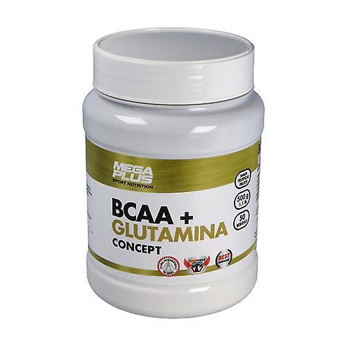 MegaPlus Bcaa+ glutamine tropical concept 500 g of powder (Tropical) on Productcaster.