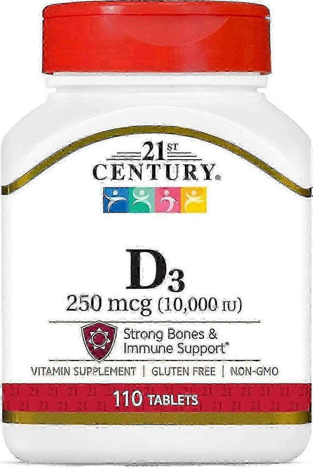 21st Century 21e eeuw ultra sterkte d3-10, 000 iu, tabletten, 110 ea on Productcaster.