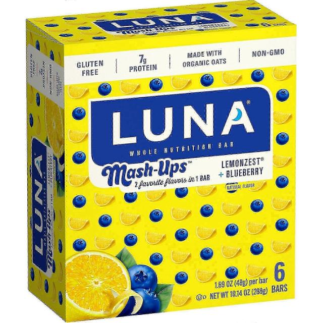 Luna Bar Luna mash-ups bar, lemonzest blueberry, 6 ea on Productcaster.