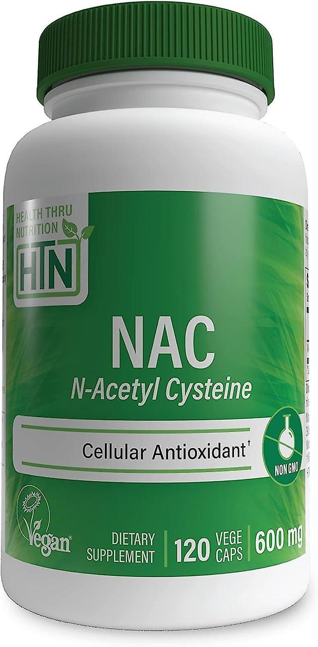 Health Thru Nutrition Hälsa genom näring NAC (N-acetylcystein) 600mg 120 Veggie kapslar on Productcaster.