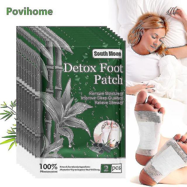 4/8/10pcs Bamboo Detox Foot Patch Improve Sleep Quality Natural Herbal Stic on Productcaster.