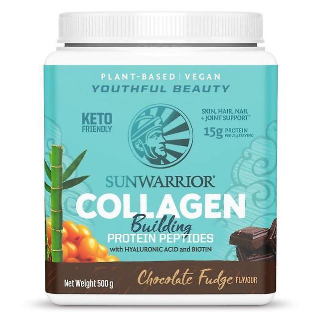 Sunwarrior Collagen Building Protein Peptides Chocolate Fudge 500g on Productcaster.