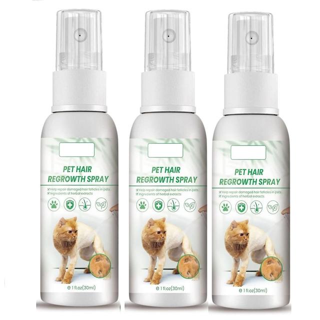 Mamusk Pet Hair Growth Supplements Spray, Natural Ingredients Helps Fur Regrowth Due To Surgery Or Illness, Pet Hair Regrowth Spray 3Pcs on Productcaster.