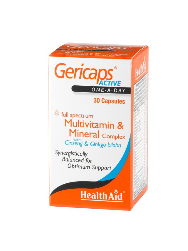 Health Aid Sundhed Aid Gericaps aktiv (med ginseng + Ginkgo Biloba), 30 kapsler on Productcaster.