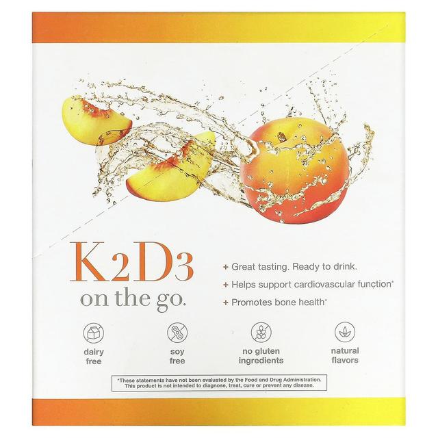 Youtheory, K2D3 On Th Go, Peach, 12 Packets, 1 fl oz (30 ml) Each on Productcaster.