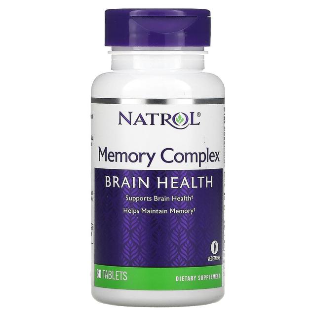 Natrol, Memory Complex, Brain Health, 60 Tablets on Productcaster.