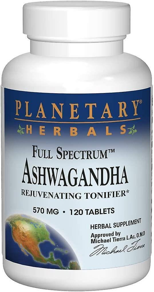 Planetary Herbals Full Spectrum Ashwagandha 570mg 120 Tablets on Productcaster.