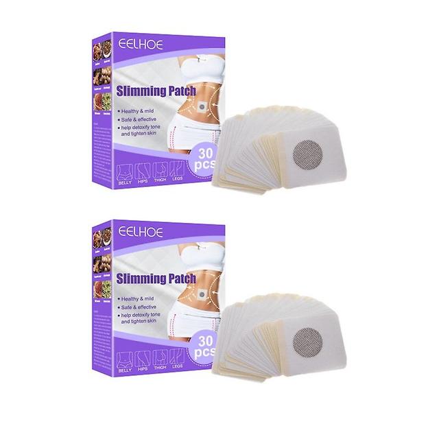 2x 30pcs Detox Foot Patches Pads Toxinas Corporais Pés Emagrecimento Limpeza Profunda Herbal on Productcaster.