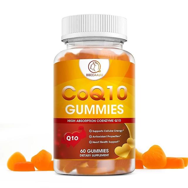 Eccpp Coenzyme Q10 Gummies Support Heart, Brain, Blood Vessel Cell Health Support Muscle&bone Strength Relive Fatigue &stress 60pcs on Productcaster.