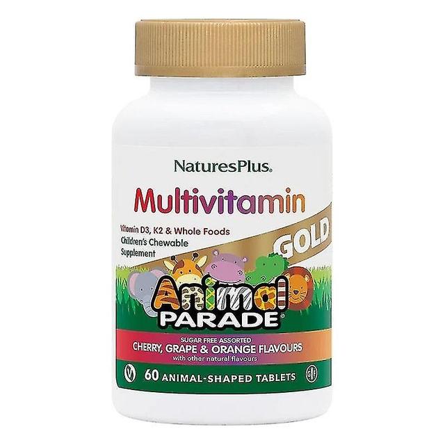 Nature's Plus Animal Parade Gold Chewable Multi Assorted Flavours 60 (29927) on Productcaster.