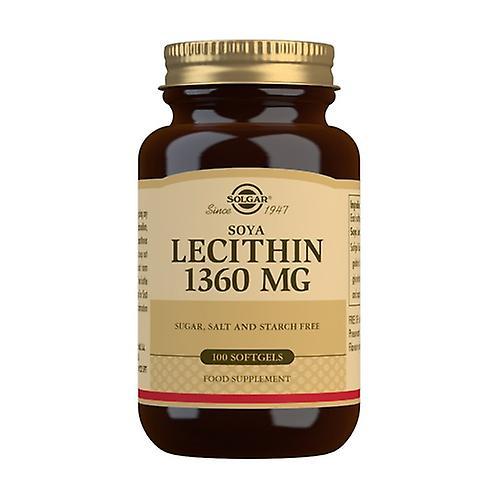 Solgar Soy Lecithin 100 softgels of 1360mg (1360mg) on Productcaster.