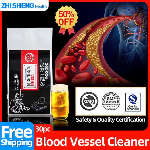 Caraele Occlusion vasculaire Tisane Blood Lipid Cleaner Vessel Cleaning Drugs Artériosclérose Nettoyants Médecine Cassia Teas 30pc / sac on Productcaster.