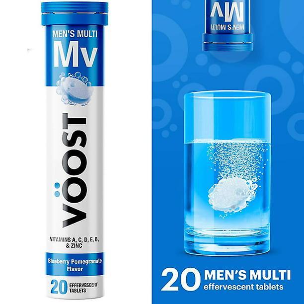 Voost tableta de bebida vitamínica multivitamínica multivitamínica para hombres, granada de arándanos, 20 ct on Productcaster.