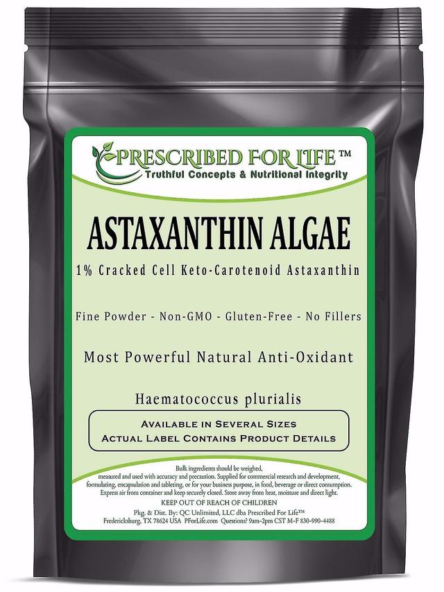 Prescribed For Life Astaxanthine-natuurlijke gekraakte celwand algen 1% poeder (Haematococcus plurialis) 4 oz (113 g) on Productcaster.