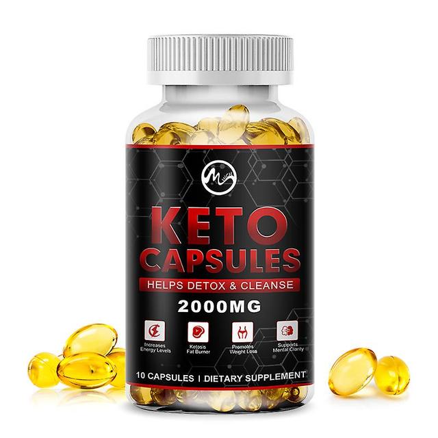 Visgaler Keto Soft Capsules Fat Burner Suppress Appetite Boost Energy Ketone Slimming Supple Healthy Weigh Loss 2000mg For Adult 120 Count on Productcaster.