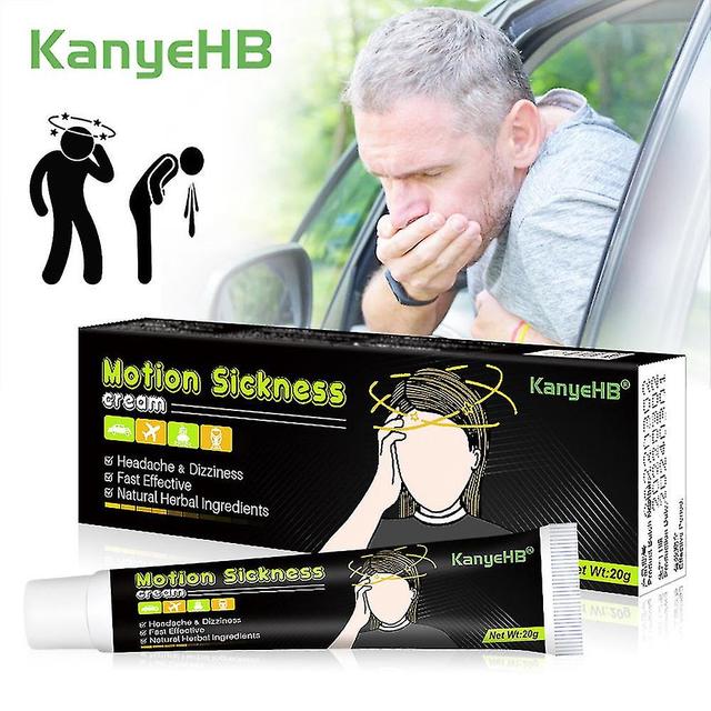 1/2pcs Motion Sickness Cream Motion Sickness Relief Stay Awake Relieve Headache Dizziness Natural Herbal Ointment 20g B2 ZDD 1PC on Productcaster.