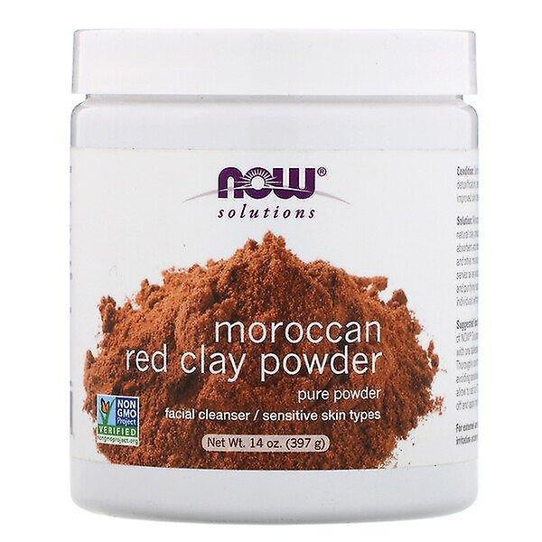 Now Foods, Solutions,Moroccan Red Clay Powder, 14 oz (397 g) on Productcaster.