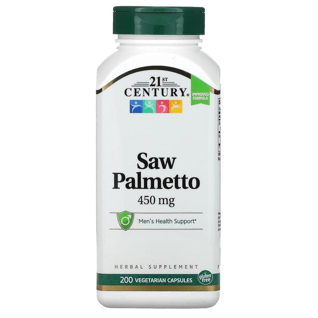 21st Century, Saw Palmetto, 450 mg, 200 Vegetarian Capsules on Productcaster.