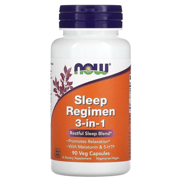 NOW Foods, Sleep Regimen 3-in-1, 90 Veg Capsules on Productcaster.