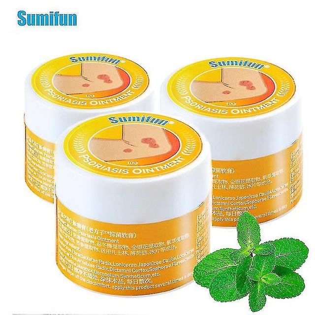 3pcs pflanzliche anti juckreiz salbe pruritus ekzem psoriasis behandlung c on Productcaster.