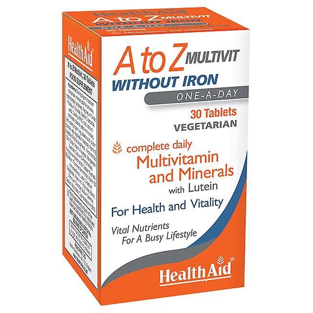 Health Aid A-Z Multivit Without Iron, 30 tablets on Productcaster.