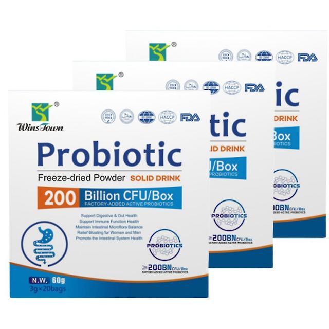 1-pack Probiotic Powder Drink | 200 Billion Cfu Probiotic Supplement | Promotes Digestive And Immune Gut Health 3PCS on Productcaster.